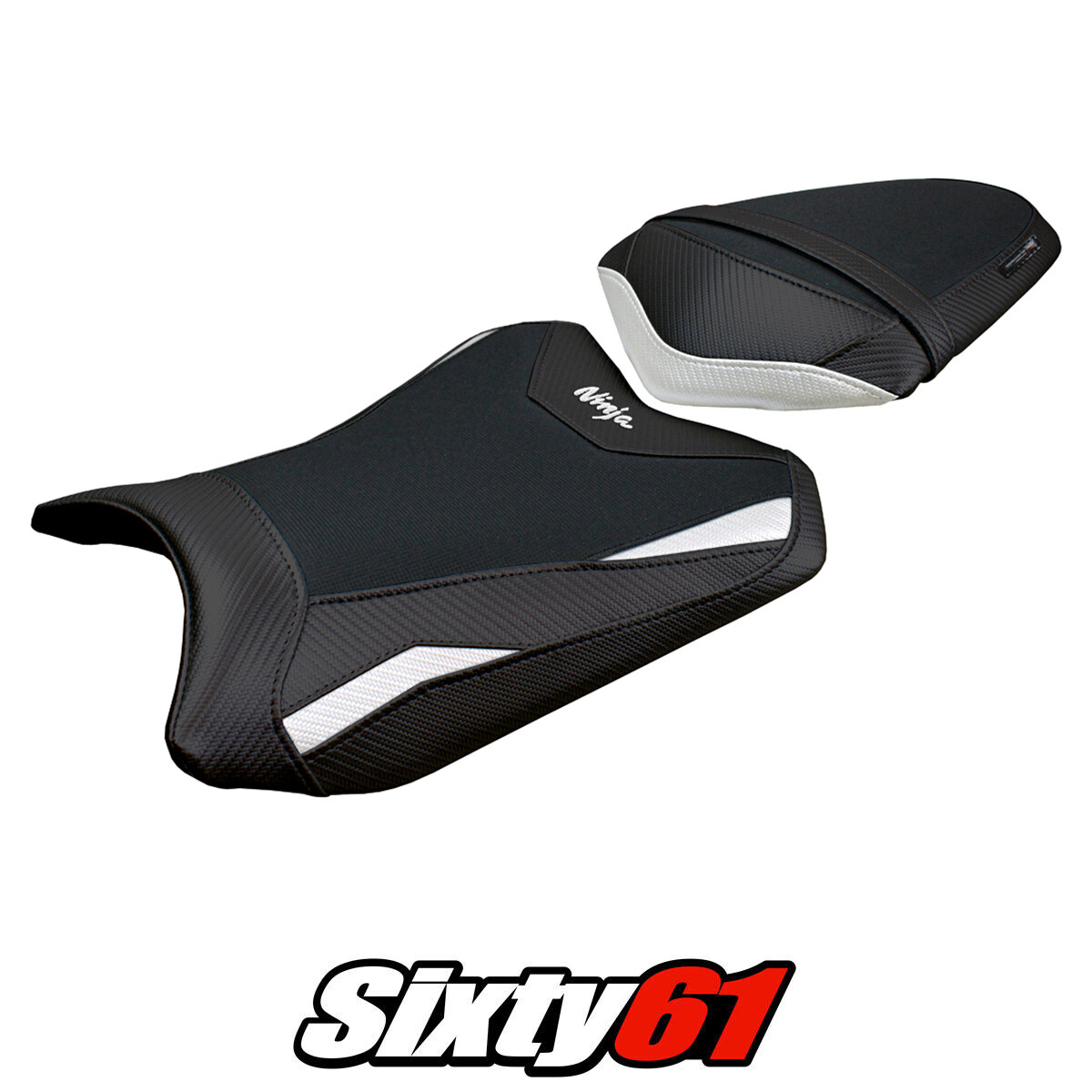Kawasaki Ninja 300 2013 2014 2015 2016 2017 Seat Cover Tappezzeria Comfort White