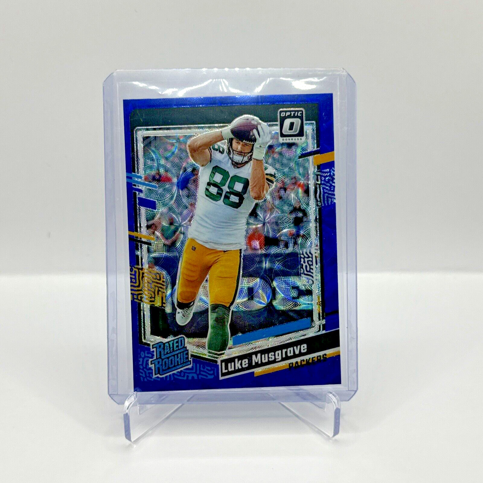 LUKE MUSGRAVE 2023 Donruss Blue Scope Rated Rookie RC OPTIC PREVIEW Packers #241