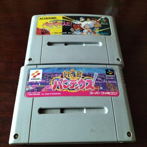Parodius da Gokujo Set Super Famicom SNES Used Cartrage Only Shooter