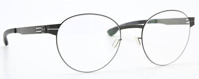 IC! BERLIN Brille Sandra S. Graphite Seidenmatt Panto Rund Leicht Flexibel M