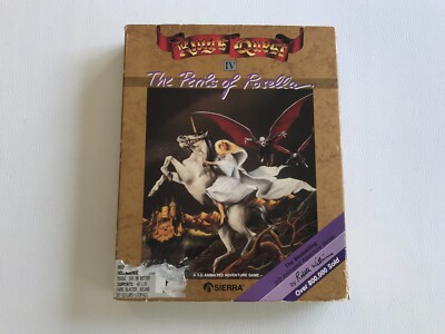 KINGS QUEST IV  4 - Sierra - Big Box - MS-DOS - PC - 5,25 DISKS
