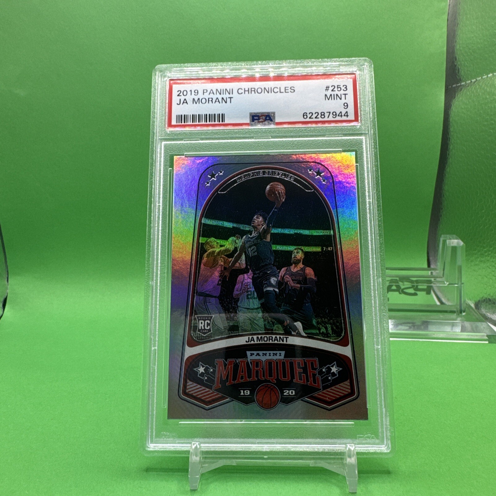 2019-20 Panini Chronicles Marquee Ja Morant #253 PSA 9 MINT Rookie RC