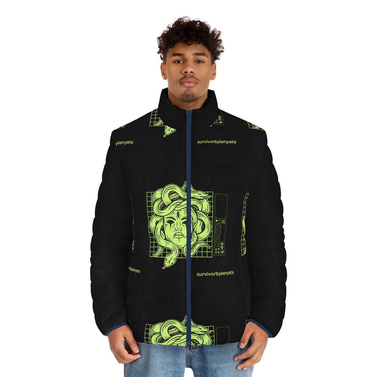 Men's Puffer Jacket (AOP)