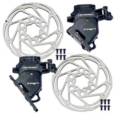 TRP HY/RD Road/Cyclocross Bike Flat Mount Front Rear 160mm Disc Brake Set Black