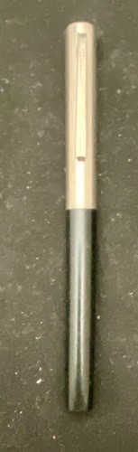 HERMOSA PLUMA ESTILOGRÁFICA SHEAFFER DE COLECCIÓN EE. UU. NEGRA, ACERO "M" NUEVA EN CAJA, CARTUCHO c1968 g - Imagen 2 de 13
