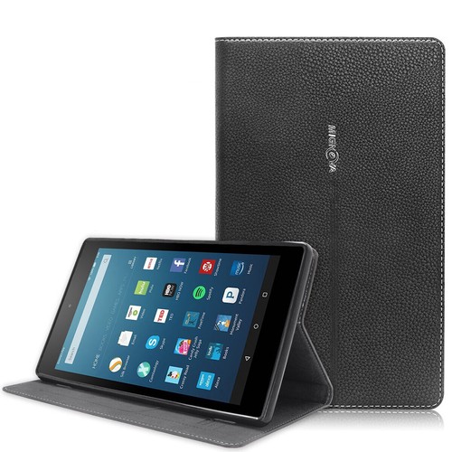 Folio Leather Cover Case Stand For Amazon All-New Fire HD 8 Tablet 8th Gen 2018 - Photo 2/37