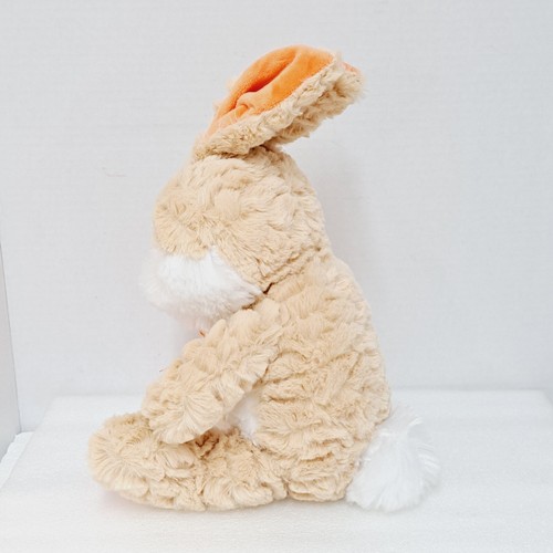 Kellytoy 10" Peluche Peluche Coniglietto Pasquale Coniglio Giocattolo Morbido Arancione Fiocco Piedi Orecchie - Foto 2 di 6
