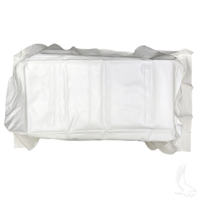 Seat Bottom Cover, White, fits E-Z-Go Medalist/TXT 1994+, Red Hawk 