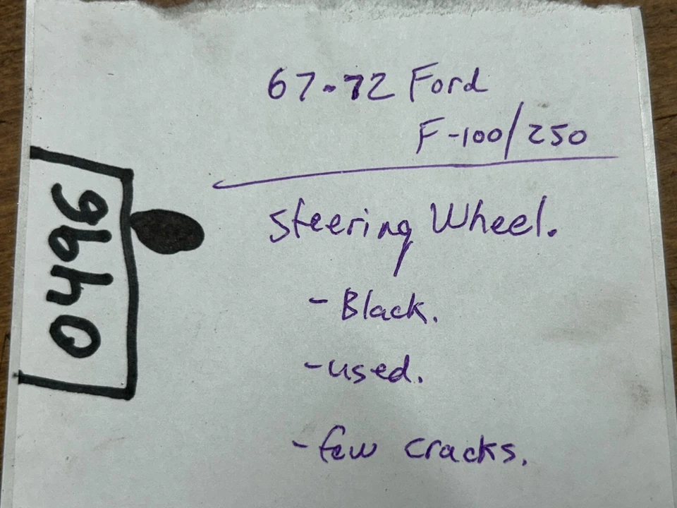 1967-1972 Ford F-250 Highboy F-100 Truck - STEERING WHEEL FoMoCo F-350 F-150 - Image 2 of 4