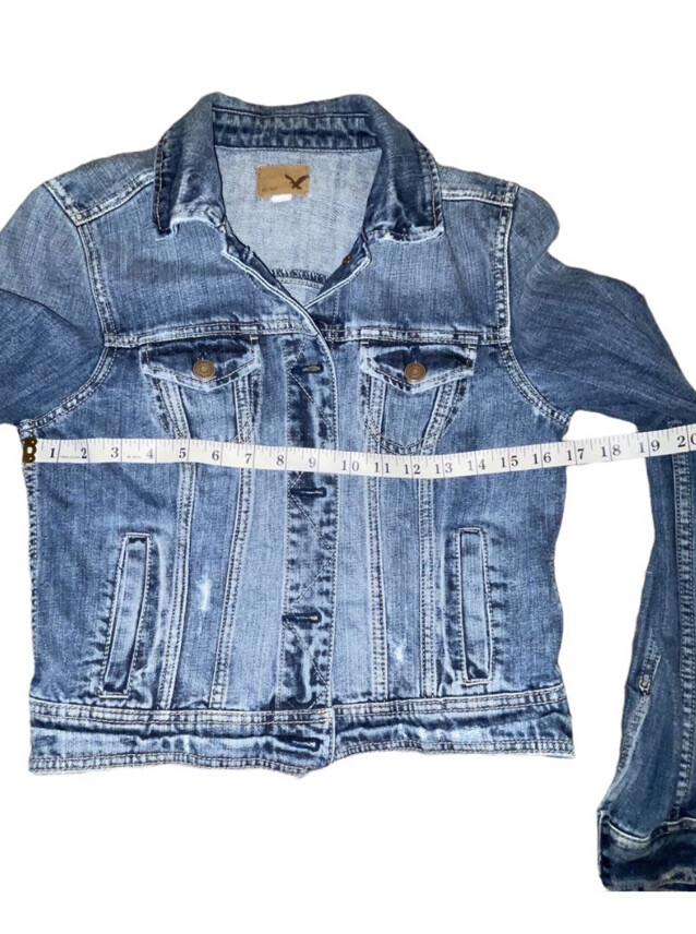 Women’s American Eagle Button Down Jean Jacket Si… - image 6