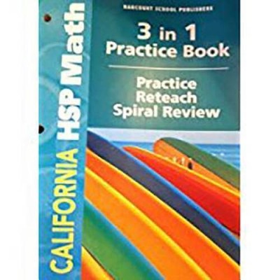 Harcourt School Publishers Math California: Practice/Reteach Workboo - VERY GOOD
