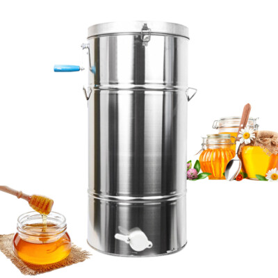 2 Frame Manual Bee Honey Extractor Beekeeping Equipment Large Stainless ...