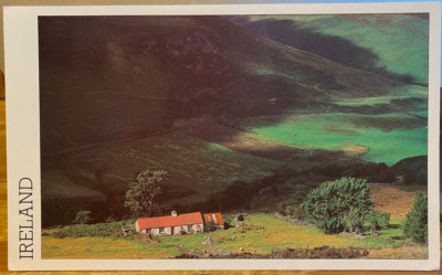 OVERSIZE Irish Postcard REMOTE COTTAGE IN WICKLOW Insight P Zoller Zöller 4.75x8