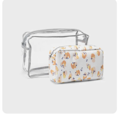 Thirty-One Thirtyone 31 Gifts Travel Pouches - BRAND NEW - Soft Watercolor Spots