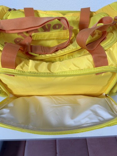 Bumble Help Yourself Yellow Duffel Bag Beach Tote Pool Bag Casual Picnic Date - Picture 12 of 14