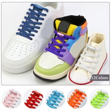 No Tie Shoe Laces Adult Kid Elastic Trainer Laces Lazy Easy No-tie Shoelaces