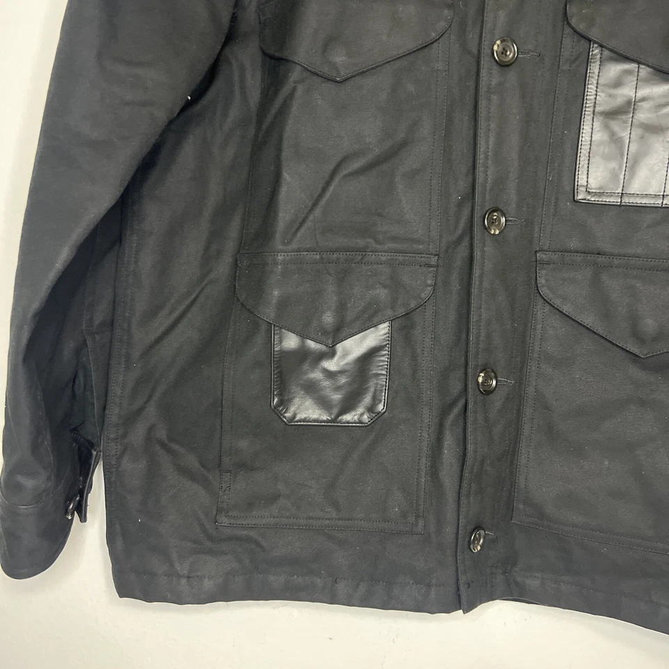 Chaqueta De Colección Polo Ralph Lauren Años 90 Cuero Encerado Aceite Caza RRL Tiro Talla M Foto 2 de 4