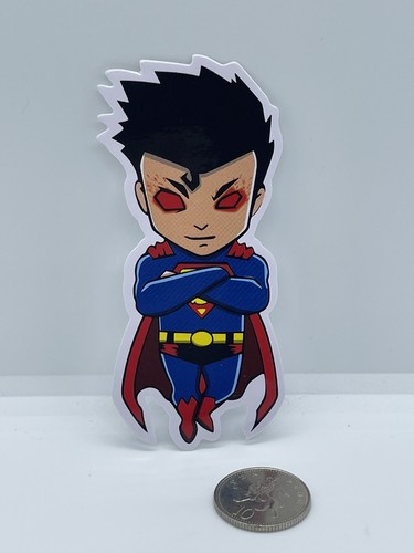 DC Comics Gift 4 Stickers Set Joker Batman Superman Harley Quinn Laptop Decal - Picture 4 of 6