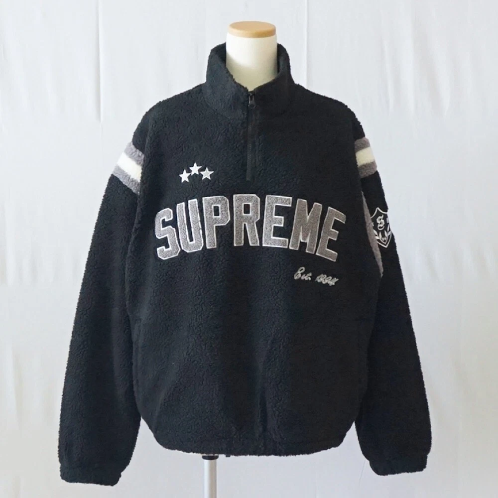 Veste boa pull polaire demi zip arc Supreme 23AW noir taille M