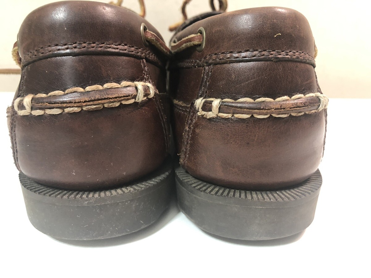 キ*ホ様 FELCO50's LAKEWOOD サイズ40 Timberland Kiawah Bay 70521 Men's Brown Leather Boat Shoes