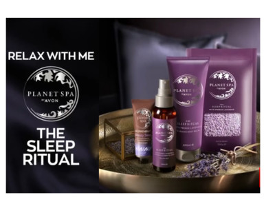 AVON PLANET SPA SCHLAFRITUAL Lavendel Kamille KÖRPERBALSAM CREME KISSENNEBEL 