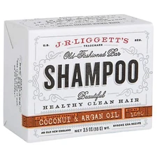 J·R·LIGGETT'S All-Natural Shampoo Bar, Virgin Coconut and Argan Oil - 3.5 Ounce