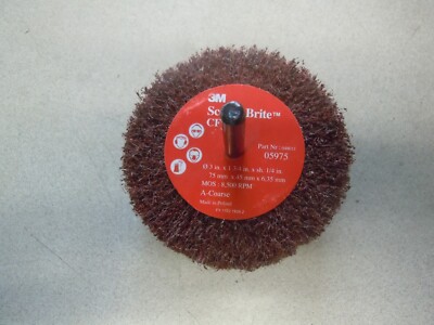 3M  7000077970 3 x 1-3/4 x 1/4 A/O Coarse Scotch-Brite  Finishing Flap Brush