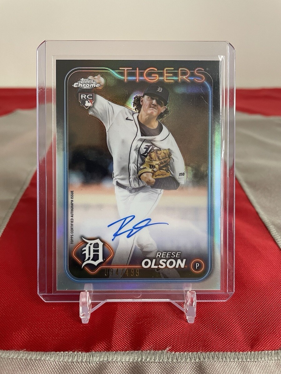2024 Topps Chrome Reese Olson Silver On Card Rookie Auto /499 | eBay