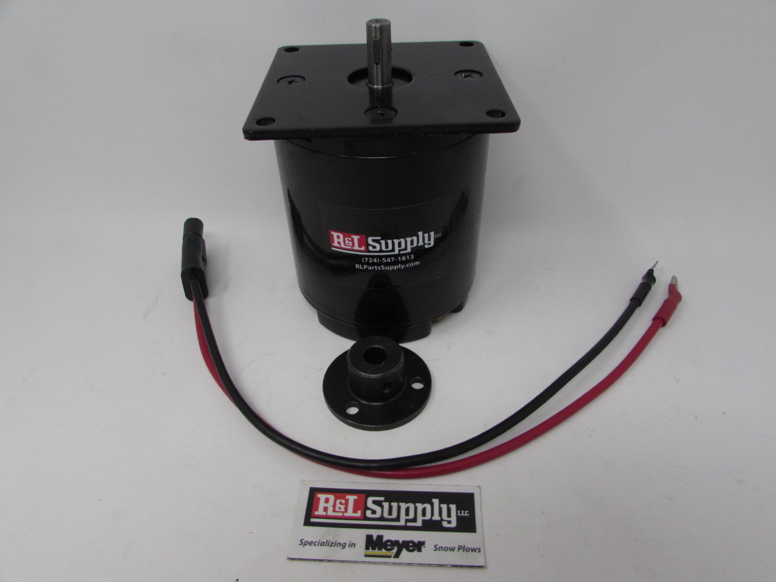 MEYER & BUYERS SALT SPREADER ELECTRIC SPINNER MOTOR 1/2" SHAFT WIRING