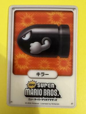 bullet bill Super Mario Bros Clear Card 2006 Very Rare japanese F/S