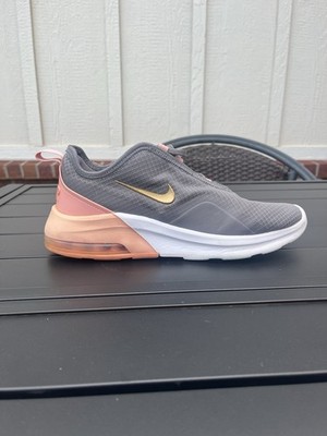Nike Women s Air Max Motion 2 Running Shoes In Cool Grey & Pink Rose, Size 11