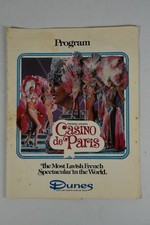 Vintage Casino De Paris The Dunes Las Vegas French Spectacular Program Apcar