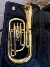 Euphonium with Case and mouthpiece, 3 piston. Large bore
