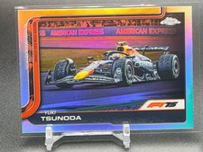 2025 Topps Chrome Silver Refractor F1 Formula 1 #74 Yuki Tsunoda Car