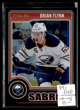 2014-15 O-Pee-Chee Black Rainbow Brian Flynn 059/100 Buffalo Sabres #51