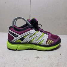 SALOMON X-MISSON 2 WOMEN'S RUNNING YOGA CAMPING TRAINERS RED/GREEN UK5 EU38