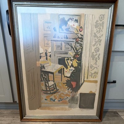 Fairfield Porter ''Christmas Tree'' 1970/71 Lithograph Signed Numbered Framed