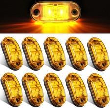 10 luces LED de remolque de 2.5 pulgadas, 2 diodos, impermeables, LED, marcador