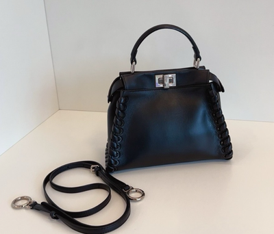 FENDI mini Peekaboo Limited Edition Knitted binding tape 2WAY