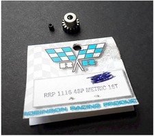 Robinson Racing Products 1116 Steel Alloy Motor Pinion Gear 1/8 /.6 Mod 16T New