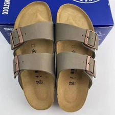 Birkenstock Arizona Stone Birkibuc Cork Footbed Unisex Sandals EU 37-45