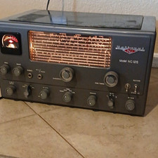 National NC-125 Base Station Receiver Analog AM CW Gray Headphone Jack
