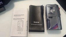 Sanyo TRC‑695M Talk‑Book VAS Microcassette Recorder Boxed New