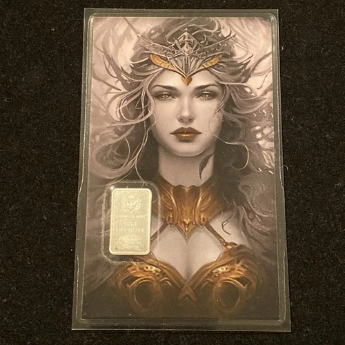 1 Gram Fine Silver Art Card – Knight & Witch – Germania Mint – UNIQUE GIFT!