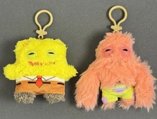Fuggler x Spongebob SquarePants Pair Spongebob and Patrick Keyring Plush  4.5”