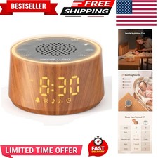 Baby Sound Machine with Nursery Lamp, 25 Soothing Sounds, Alarm Clock, Dimmab...