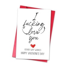 Rude Adult Valentines Day Card for Wife Couple Girlfriend Her Cutie, Funny 11