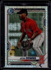 2021 Bowman Chrome Prospects Mojo Refractor #BCP-107 Jeter Downs Boston Red Sox