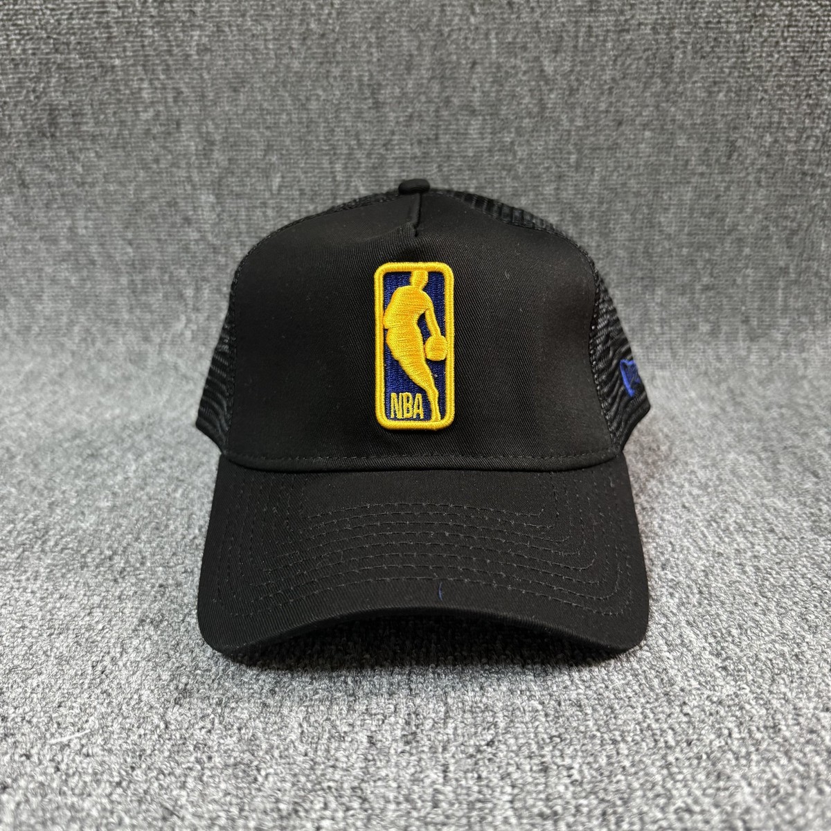 New Era NBA Golden State Warriors Trucker Snapback Hat Black Mesh Back