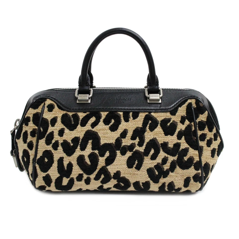 LOUIS VUITTON Leopard Baby Stephen Sprouse Velour Leder Handtasche Tasche #5 Rise-on - Bild 2 von 4